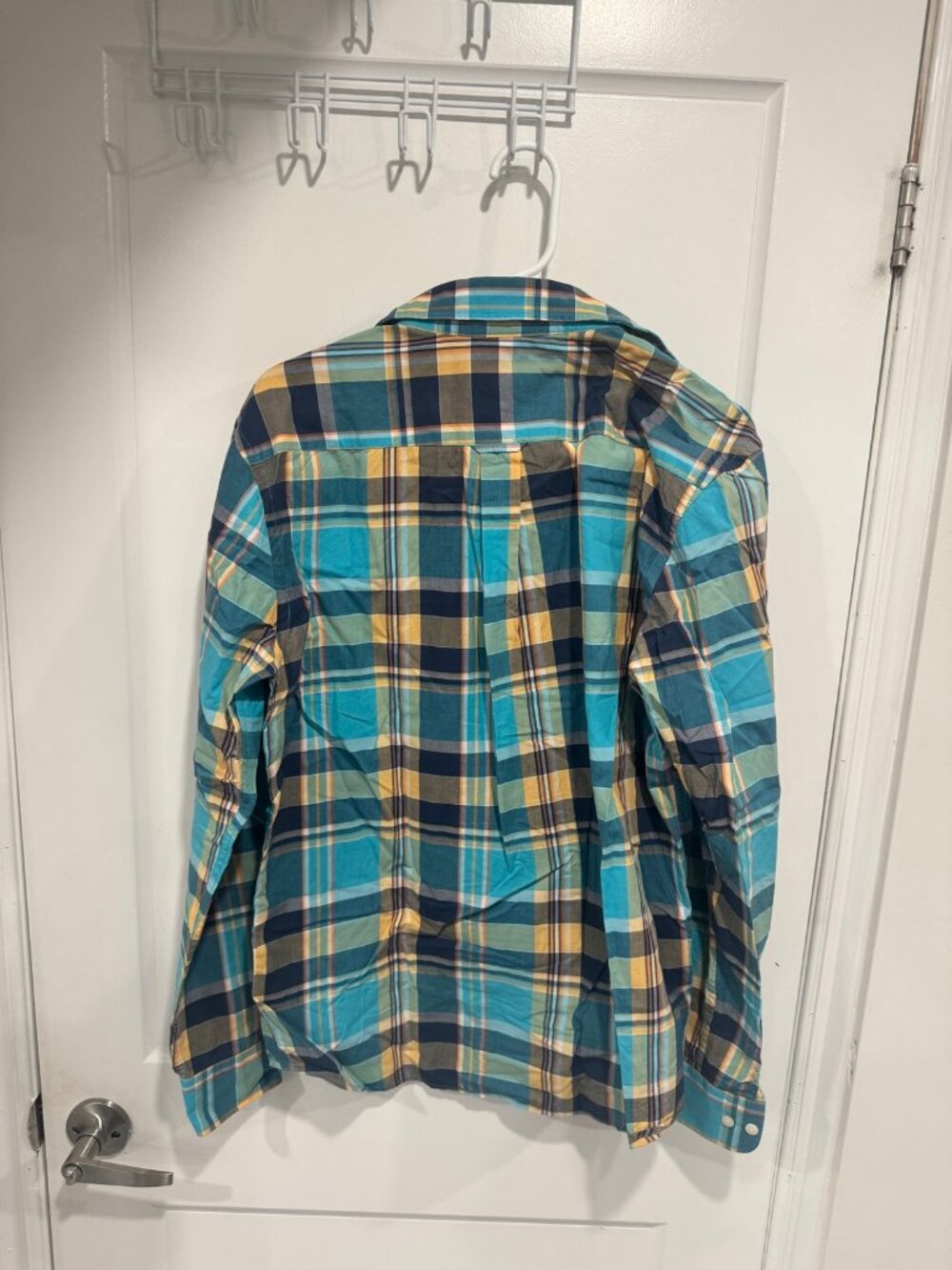 U.S. Polo Assn. Tailored Fit Plaid Shirt Men's L